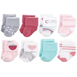 Hudson Baby Infant Girl Cotton Rich Newborn And Terry Socks, Strawberry -Hudson Baby Store GUEST 01c6f708 b90c 425e 9ddf bffcda90fff4