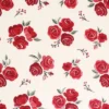 Hudson Baby Infant Girl Changing Pad Cover, Red Rose, One Size