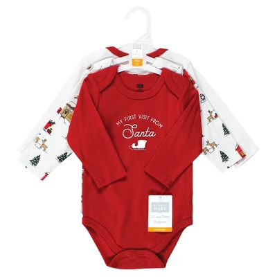 Hudson Baby Unisex Baby Cotton Long-Sleeve Bodysuits, North Pole 1 Hudson Baby Unisex Baby Cotton Long-Sleeve Bodysuits, North Pole