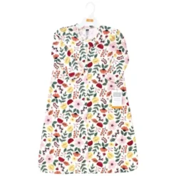 Hudson Baby Infant Girl Long Sleeve Cotton Jersey Sleeping Bag, Sack, Blanket, Fall Botanical