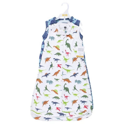 Hudson Baby Infant Boy Interlock Cotton Sleeveless Sleeping Bag, Dinosaurs 1 Hudson Baby Infant Boy Interlock Cotton Sleeveless Sleeping Bag, Dinosaurs