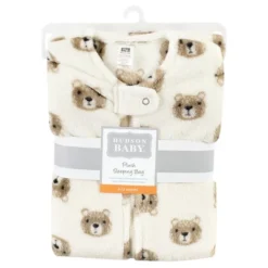 Hudson Baby Unisex Baby Plush Sleeveless Sleeping Bag, Sack, Blanket, Bear