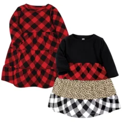 Hudson Baby Girl Cotton Dresses, Buffalo Plaid Leopard -Hudson Baby Store GUEST 07c74d8f f860 454a b4fe 1047b0543c44