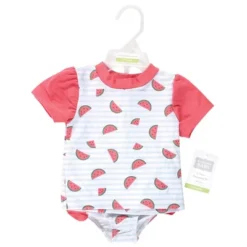 Hudson Baby Store 15 Hudson Baby Infant And Toddler Girl Swim Rashguard Set, Watermelon