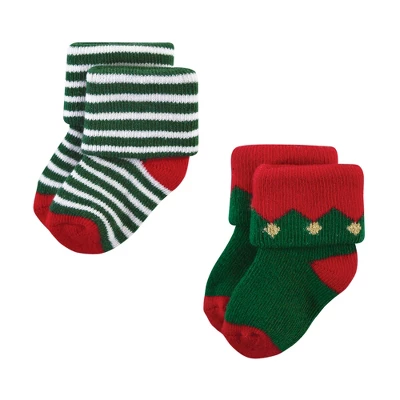Hudson Baby Unisex Baby Cotton Rich Newborn And Terry Socks, 12 Days Of Christmas, 12-24 Months 3 Hudson Baby Unisex Baby Cotton Rich Newborn And Terry Socks, 12 Days Of Christmas, 12-24 Months - Image 3