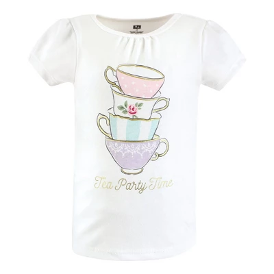 Hudson Baby Infant And Toddler Girl Short Sleeve T-Shirts, Bakery Tea Party 4 Hudson Baby Infant And Toddler Girl Short Sleeve T-Shirts, Bakery Tea Party - Image 4