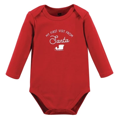Hudson Baby Unisex Baby Cotton Long-Sleeve Bodysuits, North Pole 2 Hudson Baby Unisex Baby Cotton Long-Sleeve Bodysuits, North Pole - Image 2