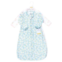 Hudson Baby Infant Girl Cotton Long-Sleeve Wearable Sleeping Bag, Sack, Blanket, Mixed Daisy