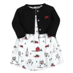 Hudson Baby Baby Girls Cotton Dress And Cardigan Set, Christmas Scene -Hudson Baby Store GUEST 0dc6aa38 e5db 45d0 80c9 2936c8efc96e