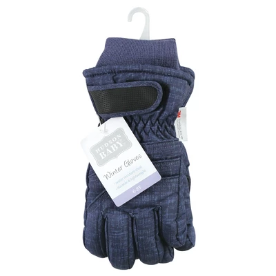 Hudson Baby Unisex Snow Gloves, Heather Navy 1 Hudson Baby Unisex Snow Gloves, Heather Navy