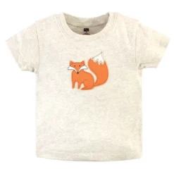 Hudson Baby Infant And Toddler Boy Cotton Hoodie, Bodysuit Or Tee Top And Pant Set, Forest Toddler