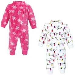 Hudson Baby Infant Girl Plush Jumpsuits, Pink Christmas Lights -Hudson Baby Store GUEST 12f9868b cd54 4dc8 a714 00f1dbb67089