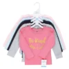 Hudson Baby Infant And Toddler Girl Long Sleeve T-Shirts, Be Kind