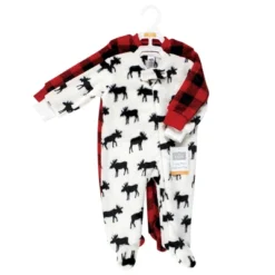 Hudson Baby Infant Boy Plush Sleep And Play, Moose