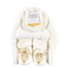 Hudson Baby Unisex Baby Trapper Hat, Mitten And Bootie Set, Giraffe