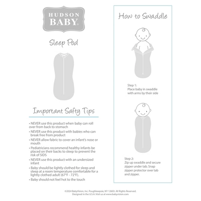 Hudson Baby Infant Boy Sleep Pod, Going Places, 0-2 Months 2 Hudson Baby Infant Boy Sleep Pod, Going Places, 0-2 Months - Image 2