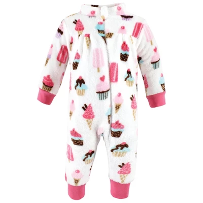 Hudson Baby Toddler Girls Plush Jumpsuits, Ice Cream 2 Hudson Baby Toddler Girls Plush Jumpsuits, Ice Cream - Image 2