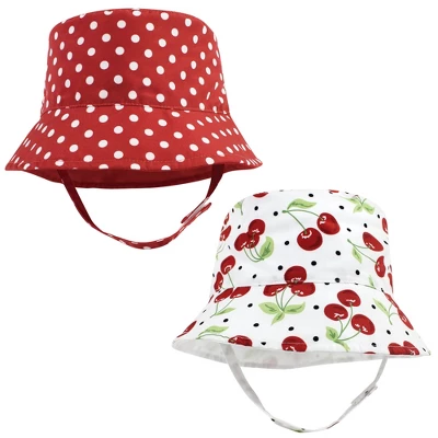 Hudson Baby Infant Girl Sun Protection Hat, Cherries Dot 7 Hudson Baby Infant Girl Sun Protection Hat, Cherries Dot - Image 7