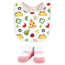 Hudson Baby Infant Girl Cotton Bib And Sock Set, Girl Pizza Taco, One Size -Hudson Baby Store GUEST 2031eef4 bca0 4e27 b97e 702afea91683