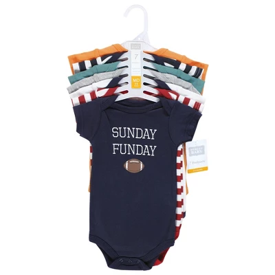 Hudson Baby Cotton Bodysuits, Sports Stripes 1 Hudson Baby Cotton Bodysuits, Sports Stripes