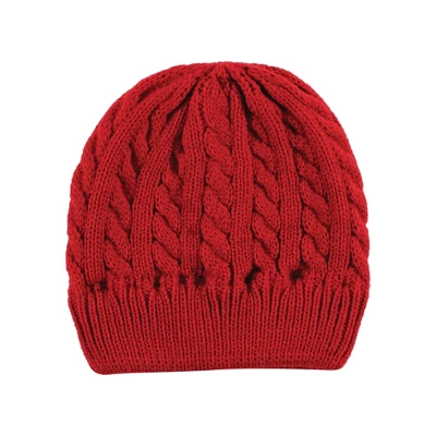 Hudson Baby Family Knitted Caps 3pk, Black Red 2 Hudson Baby Family Knitted Caps 3pk, Black Red - Image 2