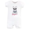 Hudson Baby Infant Boy Cotton Rompers 3pk, French Dog