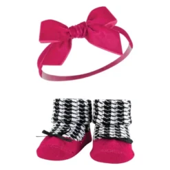 Hudson Baby Infant Girl Headband And Socks Giftset, Black Pink, One Size -Hudson Baby Store GUEST 244cb32a 795c 4d59 9a16 0709813036d3