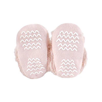 Hudson Baby Infant Girl Trapper Hat, Mitten And Bootie Set, Pink Bear 4 Hudson Baby Infant Girl Trapper Hat, Mitten And Bootie Set, Pink Bear - Image 4