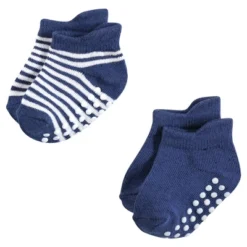 Hudson Baby Infant Boy Non-Skid No-Show Socks, Blue Tan -Hudson Baby Store GUEST 2614c80b 0fd9 4ca4 947c 6152a1ee29d6