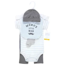 Hudson Baby Infant Boy Cotton Layette Set, Mamas Little Man