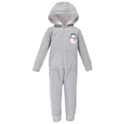 Hudson Baby Store 7 Hudson Baby Toddler Fleece Jumpsuits, Coveralls, And Playsuits 2pk, Navy Snowman