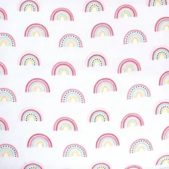 Hudson Baby Infant Girl Changing Pad Cover, Modern Rainbow, One Size