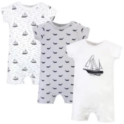 Hudson Baby Infant Boy Cotton Rompers 3pk, Sail The Sea -Hudson Baby Store GUEST 2a19b6cd c440 4195 b248 0f9792008e0b