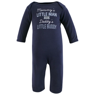 Hudson Baby Infant Boys Cotton Coveralls, Newest Family Member 2 Hudson Baby Infant Boys Cotton Coveralls, Newest Family Member - Image 2