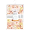 Hudson Baby Infant Girl Convertible Swaddle Sleep Sack, Peace Love Flowers