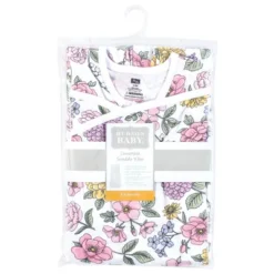 Hudson Baby Infant Girl Convertible Swaddle Sleep Sack, Vintage Blossom