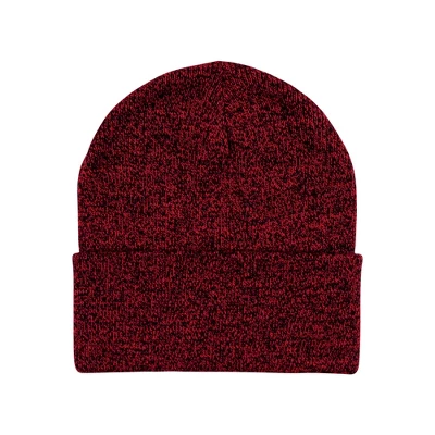 Hudson Baby Family Knit Cuffed Beanie 3pk, Heather Red Black 3 Hudson Baby Family Knit Cuffed Beanie 3pk, Heather Red Black - Image 3