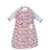 Hudson Baby Infant Girl Cotton Long-Sleeve Wearable Sleeping Bag, Sack, Blanket, Pink Blue Pretty Floral