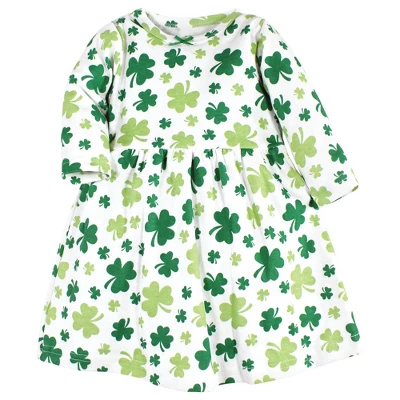 Hudson Baby Infant Girl Cotton Dresses, Shamrocks 2 Hudson Baby Infant Girl Cotton Dresses, Shamrocks - Image 2