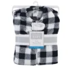 Hudson Baby Plush Sleeping Bag, Sack, Blanket, Black Plaid
