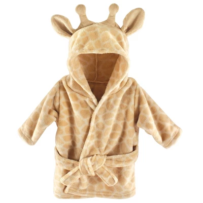 Hudson Baby Infant Plush Animal Face Bathrobe, Giraffe, 0-9 Months 1 Hudson Baby Infant Plush Animal Face Bathrobe, Giraffe, 0-9 Months
