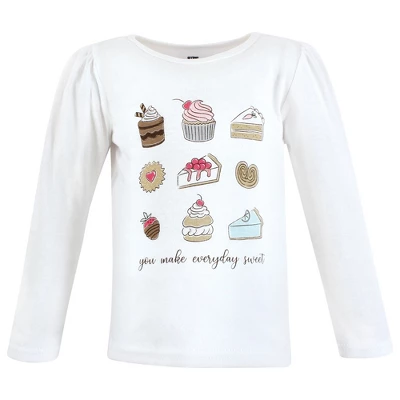 Hudson Baby Infant And Toddler Girl Long Sleeve T-Shirts, Bakery Tea Party 2 Hudson Baby Infant And Toddler Girl Long Sleeve T-Shirts, Bakery Tea Party - Image 2