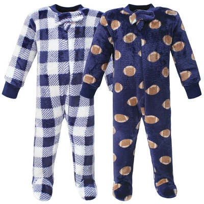 Hudson Baby Infant Boy Plush Sleep And Play, Football 6 Hudson Baby Infant Boy Plush Sleep And Play, Football - Image 6