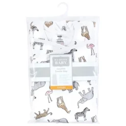 Hudson Baby Infant Girl Convertible Swaddle Sleep Sack, Modern Pink Safari