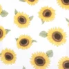 Hudson Baby Infant Girl Changing Pad Cover, Sunflower, One Size