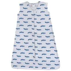 Hudson Baby Infant Boy Cotton Sleeveless Wearable Sleeping Bag, Sack, Blanket, Wingman