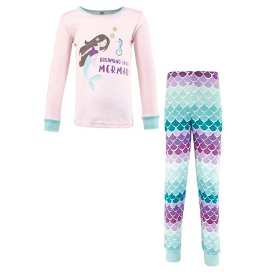 Hudson Baby Girl Cotton Pajama Set, Mermaid 11 Hudson Baby Girl Cotton Pajama Set, Mermaid - Image 11