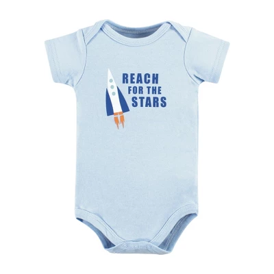 Hudson Baby Infant Boy Cotton Bodysuits, Astronaut 4 Hudson Baby Infant Boy Cotton Bodysuits, Astronaut - Image 4