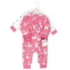 Hudson Baby Toddler Girls Plush Jumpsuits, Llama