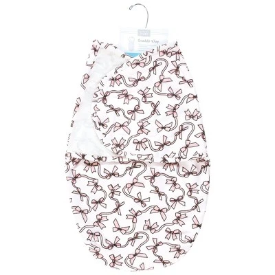 Hudson Baby Infant Girl Plush Faux Fur Swaddle Wrap, Pink Bows, 0-3 Months 1 Hudson Baby Infant Girl Plush Faux Fur Swaddle Wrap, Pink Bows, 0-3 Months